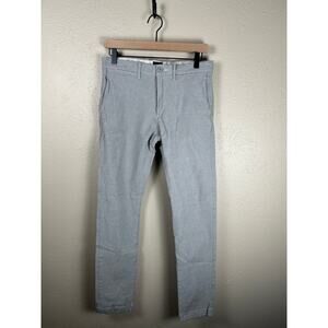J.Crew Men's Size 29X32 Pants 484 Gray Straight Leg Stretch Cotton Trousers